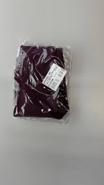 Zara ЛЕГИНСЫ В РУБЧИК С НАШИВКОЙ Dark aubergine | 1880/609/667