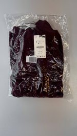 Zara ПЛАТЬЕ СО СБОРКАМИ И ФУРНИТУРОЙ Burgundy | 1165/461/681