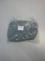 Oysho Брюки-бочонки из 100% льна с закругленными разрезами BLUE-GREY | 3361/873/882