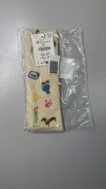 Zara ТРИКОТАЖНЫЕ МИТЕНКИ С ВЫШИВКОЙ Ecru | 3739/211/712