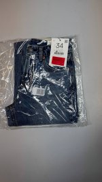 Stradivarius Джинсы прямого кроя OVERDYED BLUE DENIM|4891/885