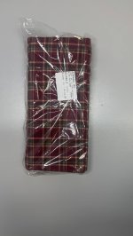 Zara Пододеяльник из рождественской фланели в красную клетку Red | 6136/091/600