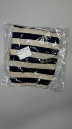 Zara ПОЛОСАТАЯ РУБАШКА ИЗ ЛЬНА Navys / Ecrus | 8419/667/108