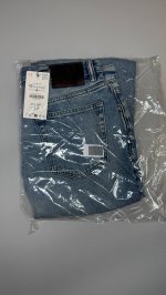 Zara ДЖИНСЫ STRAIGHT FIT Mid-blue | 8062/330/427