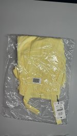Zara ПЛАТЬЕ ИЗ ПОПЛИНА С ВОЛАНАМИ Yellow | 6201/481/300