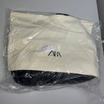 Zara ШОПЕР С ЭФФЕКТОМ СТЕГАНОГО МАТЕРИАЛА Black | 6759/610/800