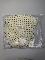 Zara БЛУЗА ИЗ ТКАНИ В ГОРОШЕК Ecru / Black | 2075/107/070