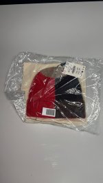 Zara ШАПКА БИНИ С УЗОРОМ Red | 3739/007/600