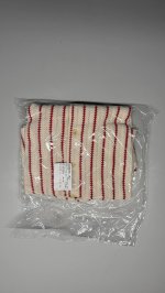 Zara ТРИКОТАЖНАЯ РУБАШКА В ПОЛОСКУ Ecru / Red | 0531/759/067