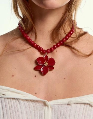 Bershka Цепочка с подвеской «цветок»