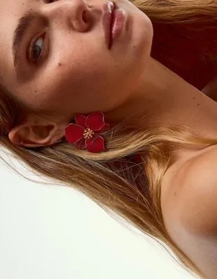 Серьги «цветок»