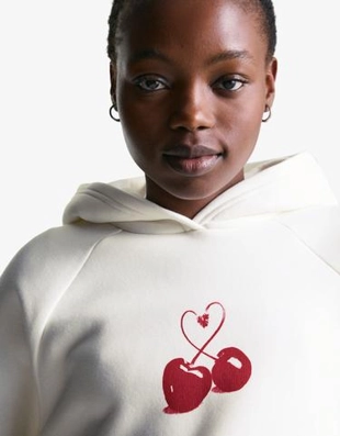 Bershka Худи с принтом