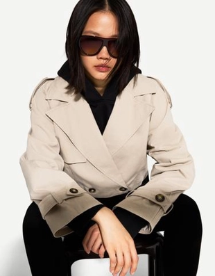 Bershka Короткая куртка-тренч