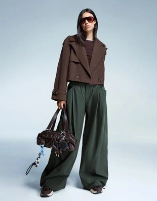 Bershka Короткая куртка-тренч