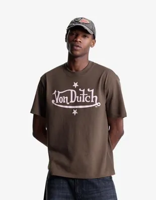 Футболка с короткими рукавами и принтом VON DUTCH