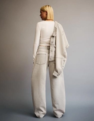 Bershka Джинсы BARREL с широкими штанинами