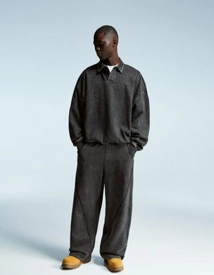 Bershka Объемные брюки свободного кроя с эффектом потертости