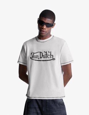 Bershka Футболка с короткими рукавами и принтом «VON DUTCH»
