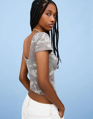 Bershka Футболка с короткими рукавами и принтом