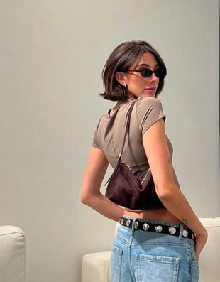 Bershka Мини-сумка из искусственной замши