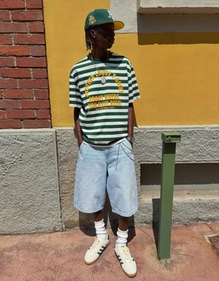 Bershka Джинсовые шорты-бермуды в скейтерском стиле