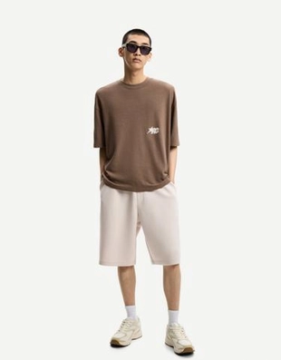 Bershka Шорты оверсайз из плотной синтетической ткани купить с доставкой.