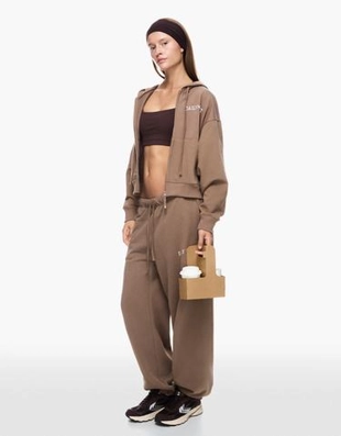 Bershka Худи на молнии с вышивкой