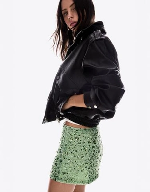 Bershka Мини-юбка с пайетками