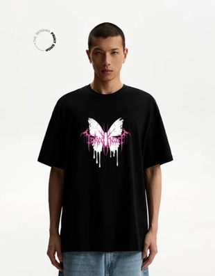 Bershka Футболка с принтом купить с доставкой.