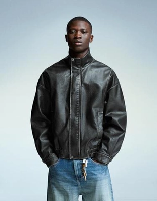 Bershka Куртка из искусственной кожи