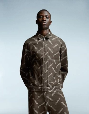 Bershka Жаккардовая джинсовая куртка