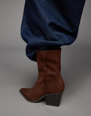 Bershka Ботильоны в ковбойском стиле на каблуке