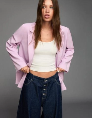 Bershka Блейзер с полосками на спине