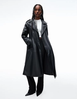 Bershka Тренч из искусственной кожи купить с доставкой.