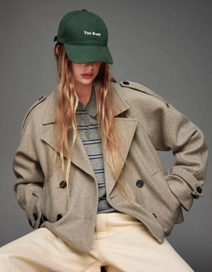 Bershka Тренч из мягкого материала