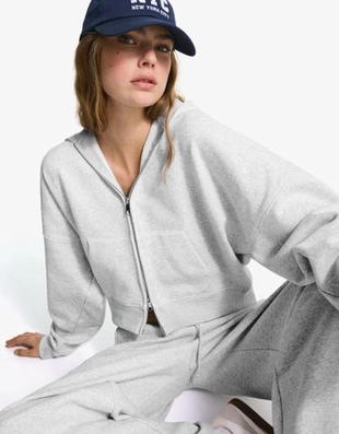 Bershka Худи кроя оверсайз на молнии