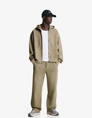 Bershka Брюки из ткани пике с эффектом потертости купить с доставкой.