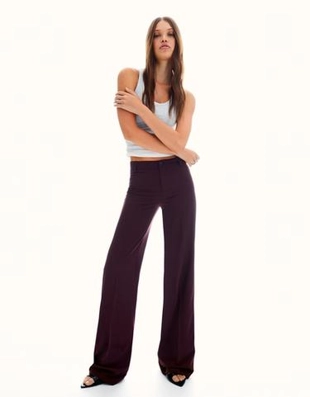 Bershka Брюки с широкими штанинами