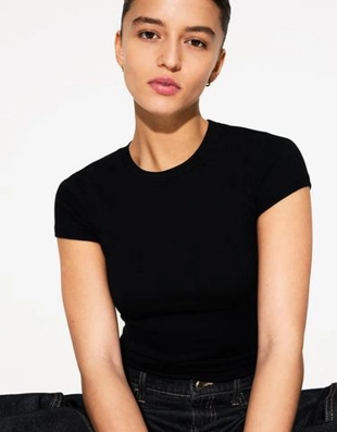Bershka Футболка с круглым вырезом