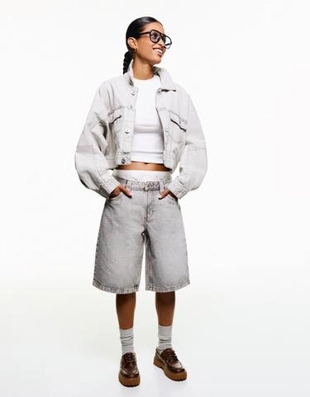 Bershka Джинсовые шорты свободного кроя купить с доставкой.