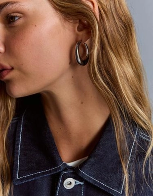 Bershka Набор из 3 пар серег-колец