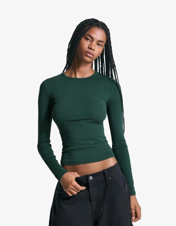 Bershka Топ с длинными рукавами