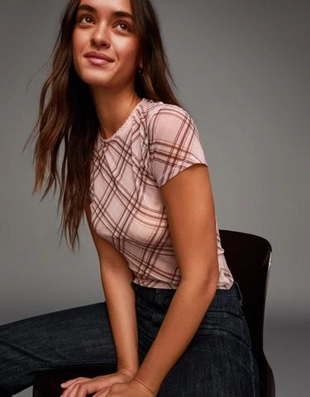 Bershka Футболка из полупрозрачной ткани