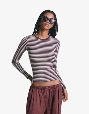 Bershka Топ с длинными рукавами купить с доставкой.