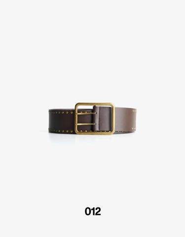 Bershka Широкий ремень из искусственной кожи с декоративными заклепками купить с доставкой.