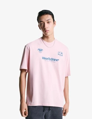 Bershka Футболка с принтом купить с доставкой.