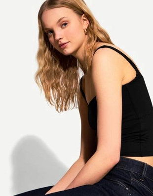 Bershka Топ на бретелях купить с доставкой.