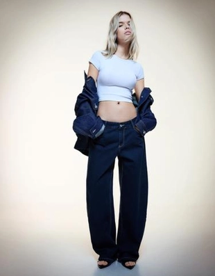 Bershka Джинсы BARREL свободного кроя купить с доставкой.