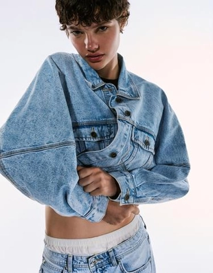 Bershka Укороченная джинсовая куртка купить с доставкой.