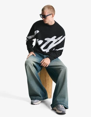 Bershka Свитер с принтом